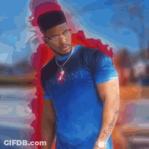 Man In Blue Shirt Saying Mods Parrot React Him GIF