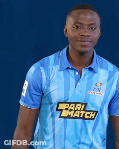 Man In Blue Shirt Saying Pari Match GIF