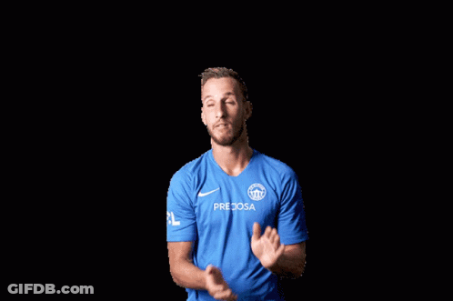 Man In Blue Shirt Saying Preciosa GIF