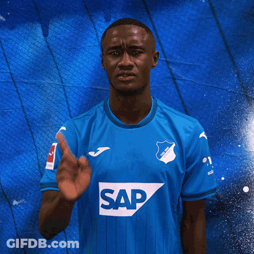 Man In Blue Shirt Saying Sap GIF