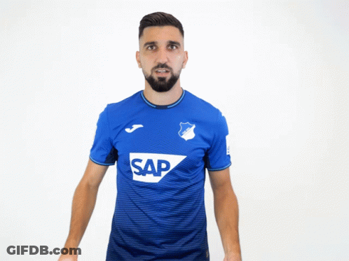 Man In Blue Shirt Saying Sap GIF