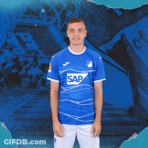 Man In Blue Shirt Saying SAP GIF