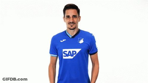Man In Blue Shirt Saying Sap GIF