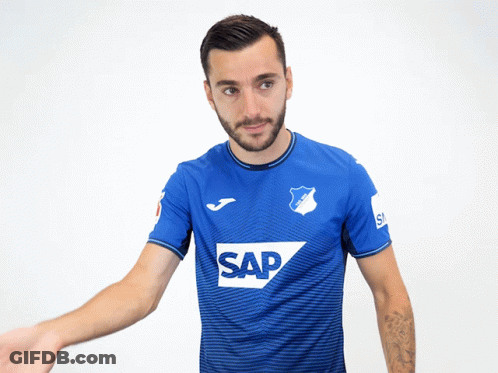 Man In Blue Shirt Saying SAP GIF