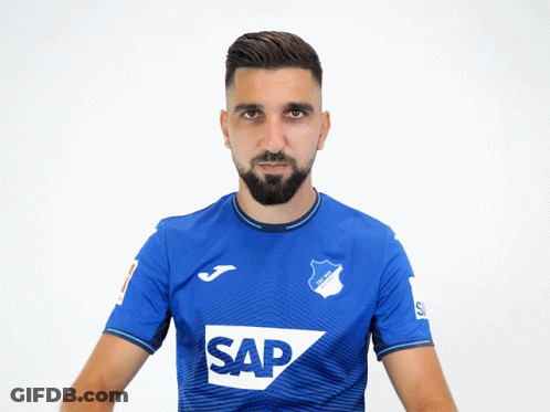 Man In Blue Shirt Saying Sap GIF