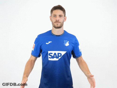Man In Blue Shirt Saying SAP GIF