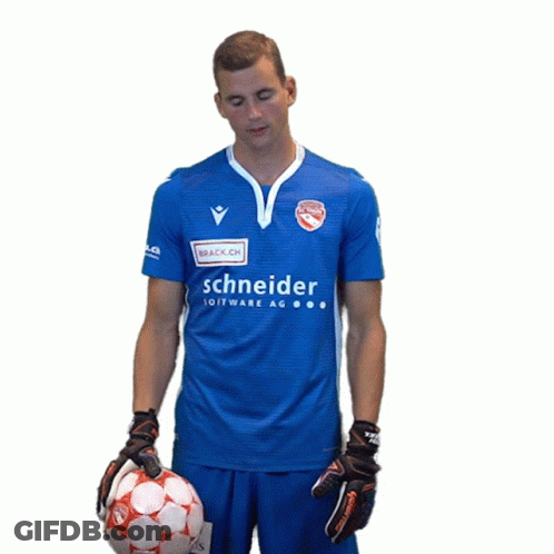 Man In Blue Shirt Saying Schneider Software AG GIF