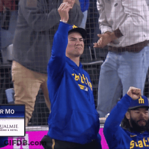 Man In Blue Shirt Saying Slats GIF