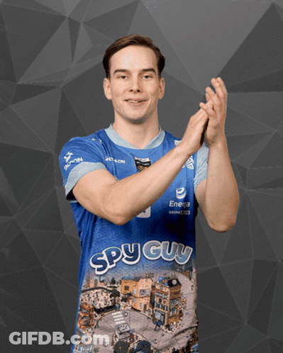 Man In Blue Shirt Saying Spy Guy GIF