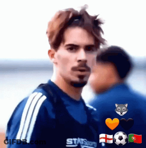 Man In Blue Shirt Saying Statssport GIF