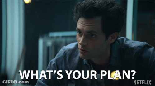 Man In Blue Shirt Saying What's Your Plan Netflix GIF
