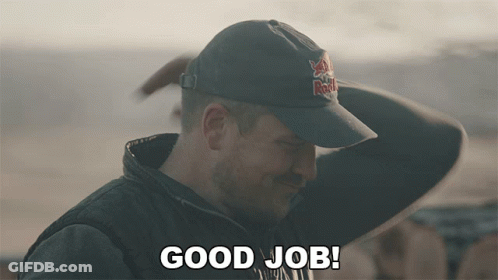 Man In Blue Shirt Saying Work Done GIF