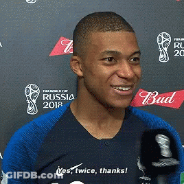 Man In Blue Shirt Saying Yes Twice Thanks GIF