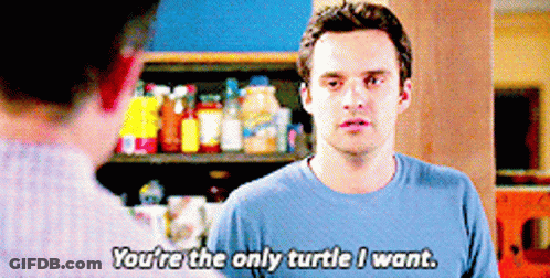 Man In Blue Shirt Saying You're The Only Turtle I Want GIF