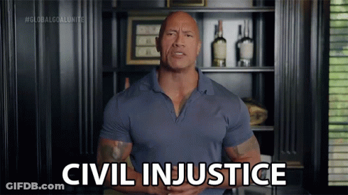 Man In Blue Shirt Says Civil Injustice GIF