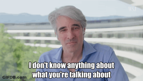 Man In Blue Shirt Says I Don't Know GIF