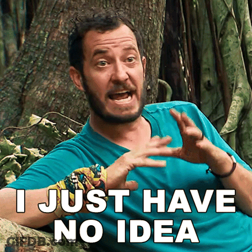 Man In Blue Shirt Says I Just Have No Idea GIF