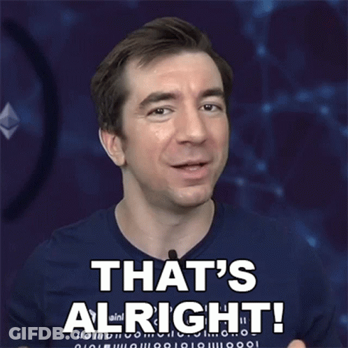 Man In Blue Shirt Says Its Alright GIF