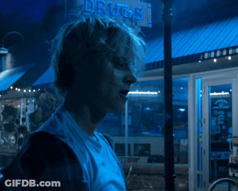 Man In Blue Shirt Says Let's Play Ball GIF