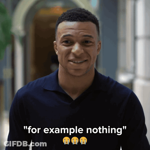 Man In Blue Shirt Smiling For Example Nothing GIF