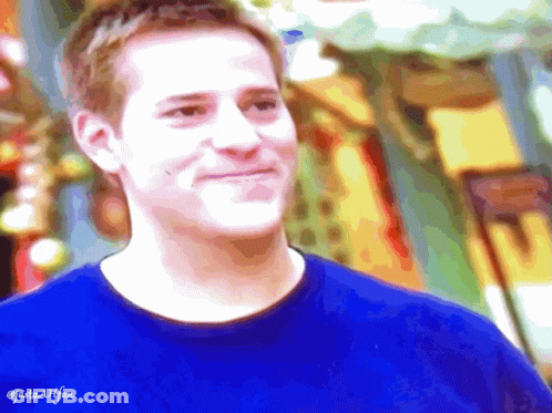 Man In Blue Shirt Smiling Justaallfan GIF