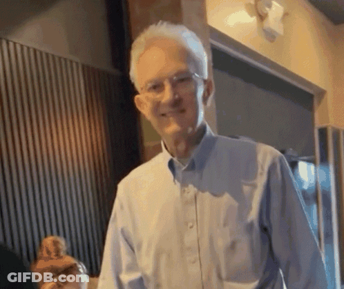 Man In Blue Shirt Smiling GIF