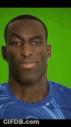 Man In Blue Shirt Smiling Open Mouth GIF