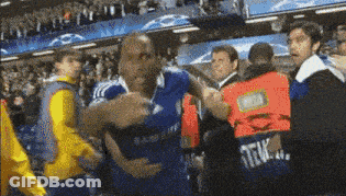 Man In Blue Shirt Stuck GIF