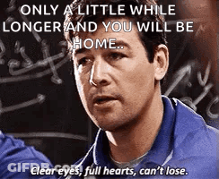 Man In Blue Shirt Talking To Another Man GIF