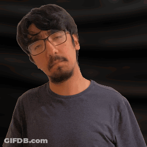 Man In Blue Shirt Waving GIF
