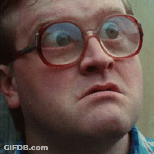 Man In Blue Shirt Wearing Glasses GIF