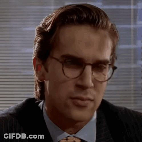 Man In Blue Shirt Wearing Glasses GIF