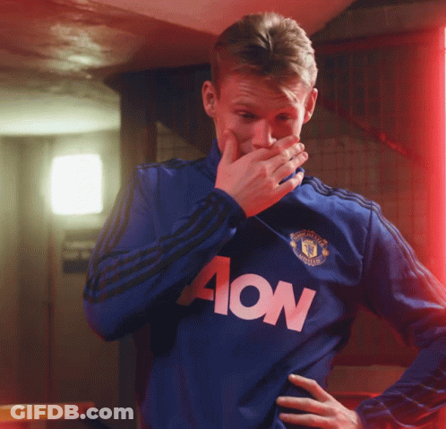 Man In Blue Shirt With Aon GIF