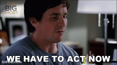 Man In Blue Shirt With Arms Outstretched GIF