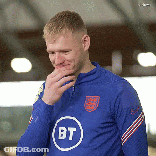 Man In Blue Shirt With BT Logo GIF