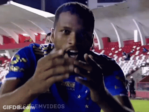 Man In Blue Shirt With Dupla GIF