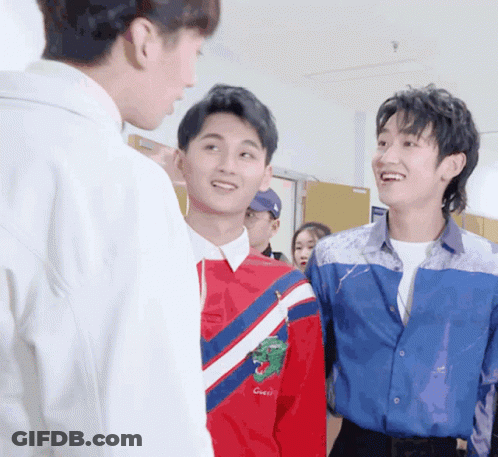 Man In Blue Shirt With Gucci On Front GIF