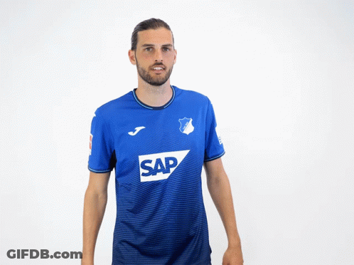 Man In Blue Shirt With Number 11 GIF