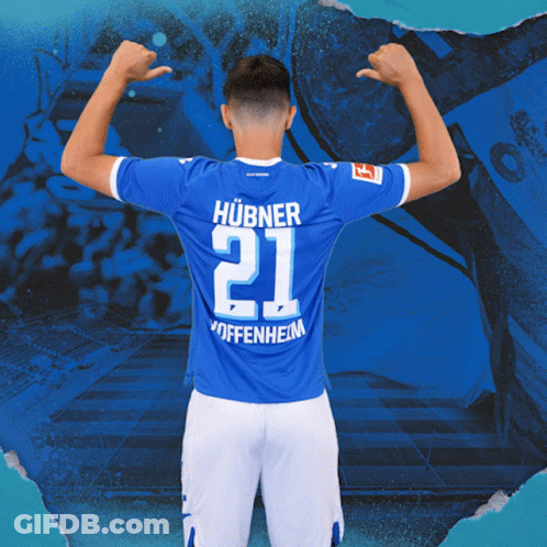 Man In Blue Shirt With Number 21 GIF