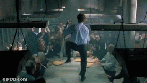 Man In Blue Shirt With Number 7 In Front Of Crowd GIF