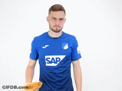 Man In Blue Shirt With Sap GIF