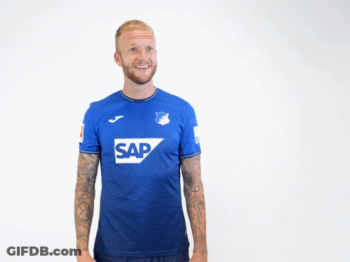 Man In Blue Shirt With Sap GIF