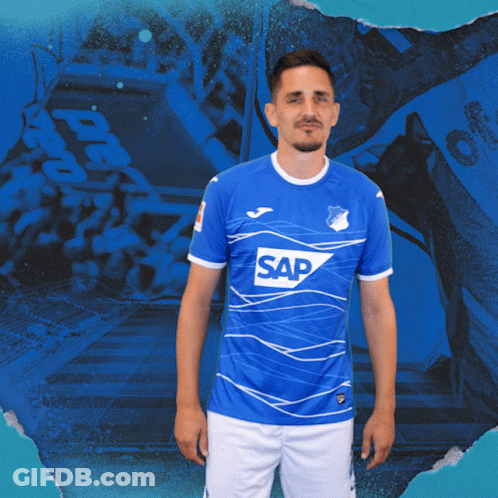 Man In Blue Shirt With Sap GIF