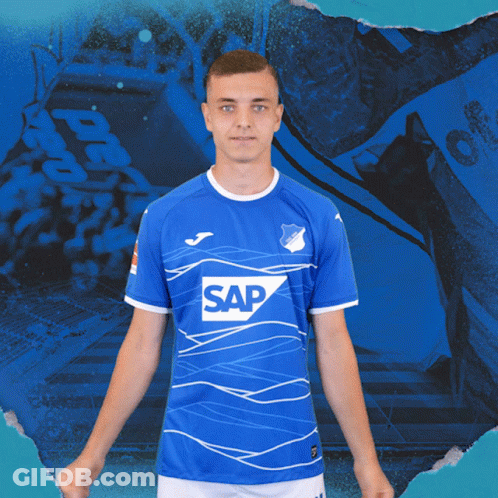 Man In Blue Shirt With SAP GIF