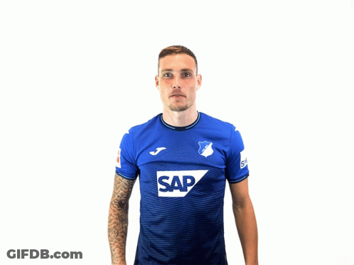 Man In Blue Shirt With Sap GIF