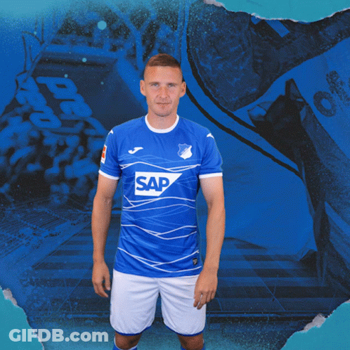 Man In Blue Shirt With Sap GIF