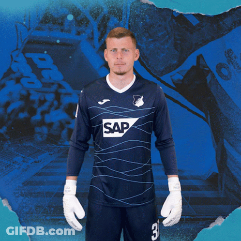 Man In Blue Shirt With SAP GIF