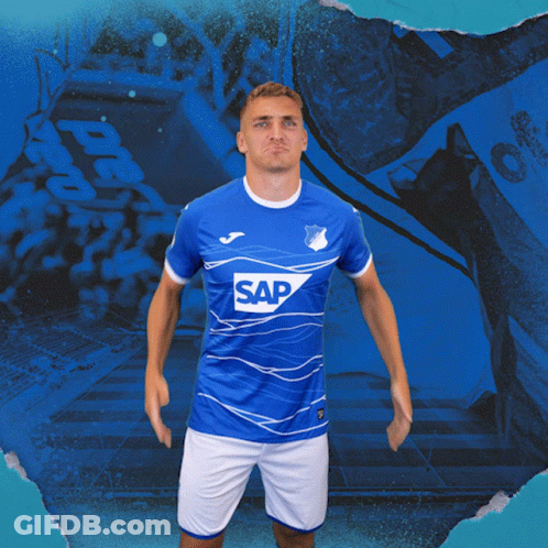 Man In Blue Shirt With Sap GIF