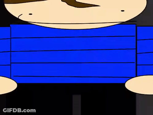 Man In Blue Shirt With Stick Legs GIF