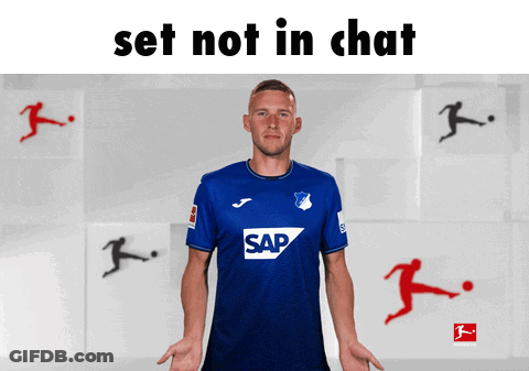 Man In Blue Shirt With Word Sap GIF
